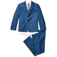 thumbnail image 1 of Geoffrey Beene Boy's Modern Fit 5-Piece Jacket Vest Trousers Shirt Tie Notch Lapel Suit Set - Colors, 1 of 5