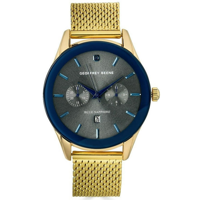 Geoffrey Beene Genuine Blue Sapphire Mesh Watch Walmart
