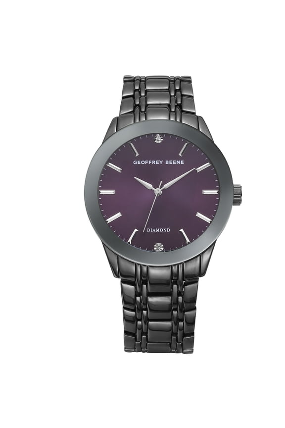 Men's Gunmetal Stainless Steel Dress Watch Classic Quartz, Elegant Design, Water-Resistant (Gunmetal)