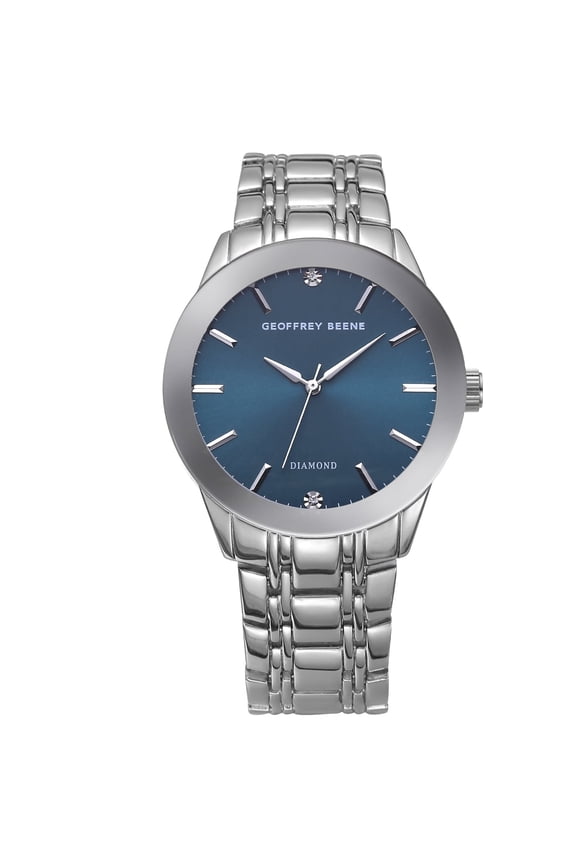 Men's Gunmetal Stainless Steel Dress Watch Classic Quartz, Elegant Design, Water-Resistant (Silver)