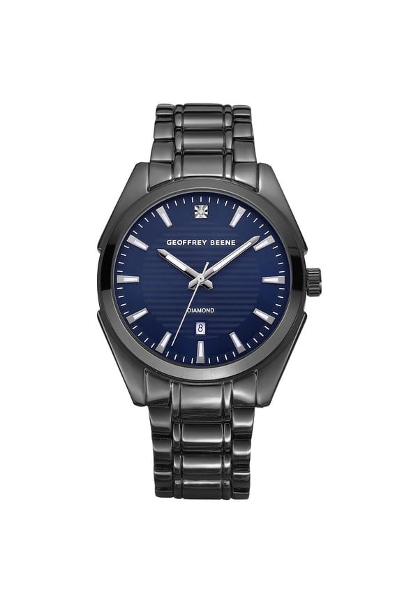 Men's Gunmetal Stainless Steel Dress Watch Classic Quartz, Elegant Design, Water-Resistant
