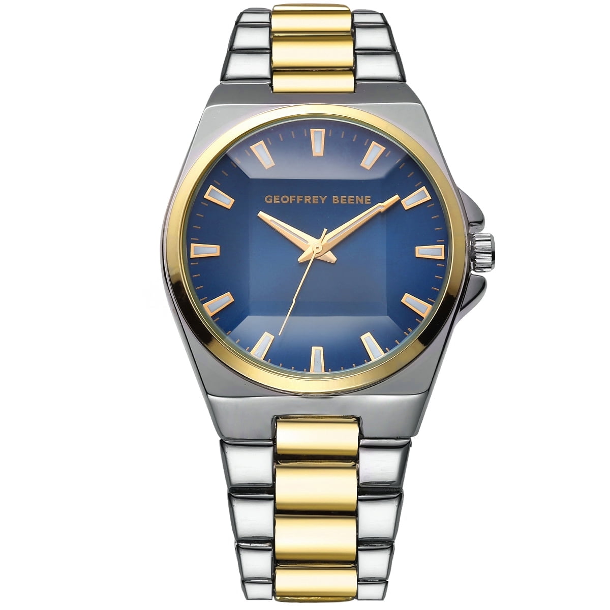 Geoffrey Beene Men's Stainless Steel Dress Watch Classic Quartz
