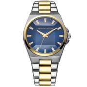 Geoffrey Beene Mens Stainless Steel Dress Watch Classic Quartz, Elegant Design, Water-Resistant