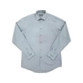 thumbnail image 1 of Geoffrey Beene Mens Denim Blue Regular Fit Stretch Dress Shirt L 16-16.5 36/37, 1 of 1