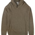 thumbnail image 1 of Geoffrey Beene Mens Ribbed Pullover Sweater, Brown, Large, 1 of 1
