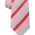 thumbnail image 1 of Geoffrey Beene Mens Stripe Of The Moment Self-tied Necktie, Pink, One Size, 1 of 2