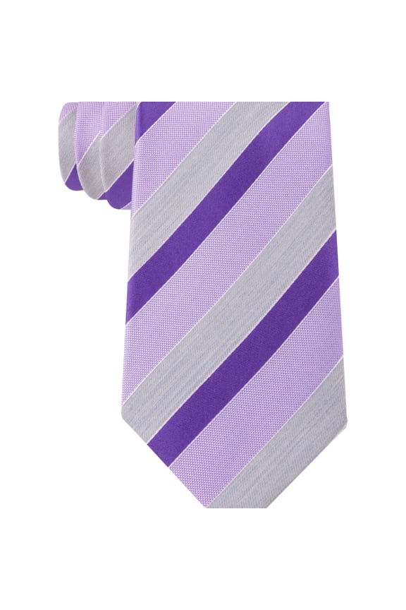 Mens Stripe Of The Moment Self-tied Necktie, Purple, One Size