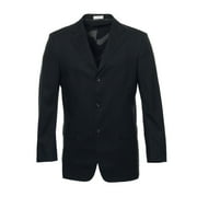 Geoffrey Beene Motion-Max Mens Wool 3 Button Sport Coat Jacket 42 Long, Black