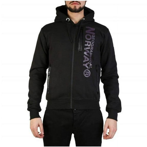 Geographical Norway Fascarade-man-black-Black-L Fall & Winter Men Sweatshirt, Black - Large