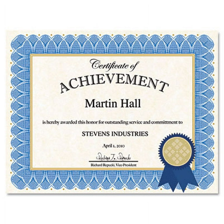 Certificate Kit, 8.5 x 11, Blue Spiral with Blue Border Certificate Kit, 8.5 x 11, Blue Spiral with Blue Border
