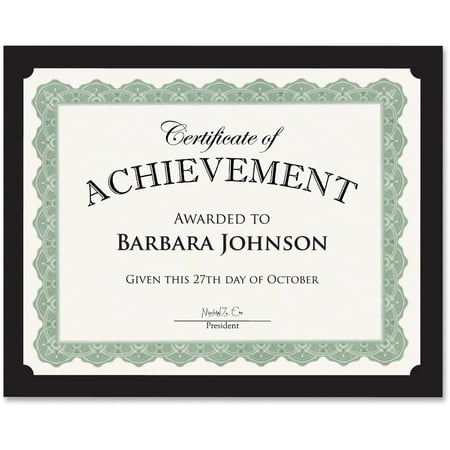 Geographics, GEO47836, Certificate Holder, 10 / Pack, Black