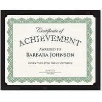 Geographics Certificate Holder, Black, Recycled, Holds Diplomas, Certificates and Pictures, Pack of 10