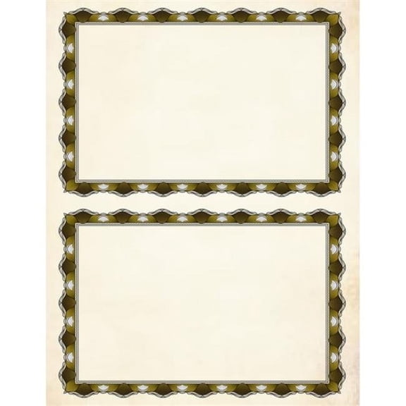 Geographics Heavyweight Certificates, 8-1/2" x 11", Gold Foil, Pack Of 12