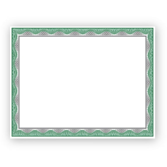 Geographics Silver Foil Award Certificates