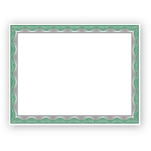 Geographics Silver Foil Award Certificates