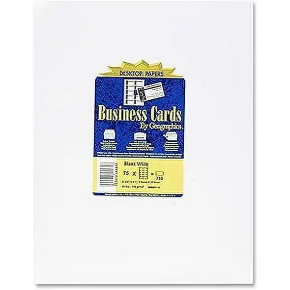Geographics Standard Printable Business Cards, Pack of 750 Cards