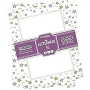 Geographics Stars & Swirls Design Paper, Letterhead Paper, White, Pack of 40
