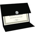 thumbnail image 1 of Geographics Tri Fold Black Certificate Holder, Linen Texture, 9.25" x 12.5", Holds Diplomas, Certificates and Pictures, Pack of 5, 1 of 6