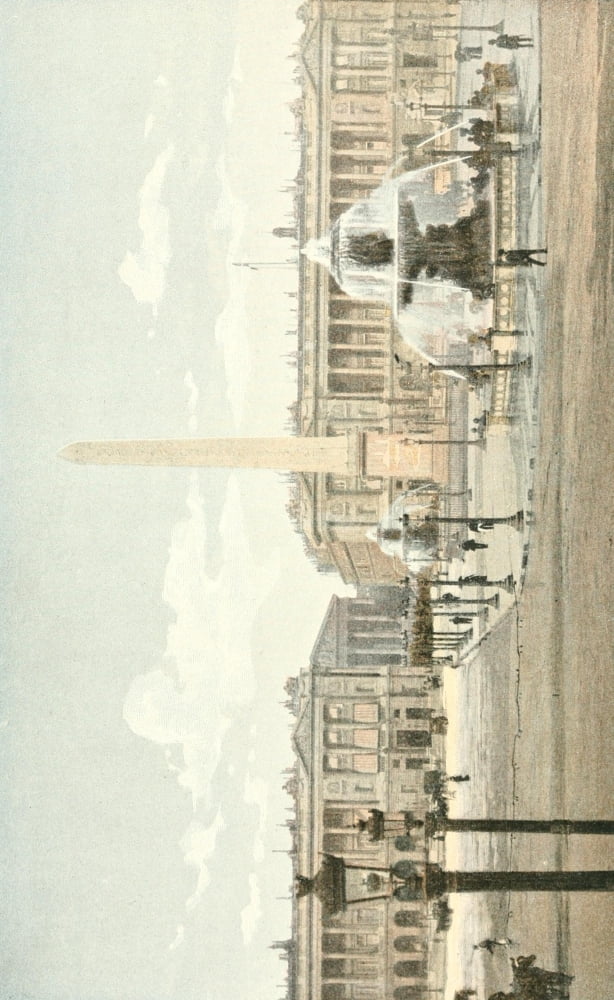 Geographie Pittoresque de la France c1900 Paris Place de la Concorde Canvas Art - Charles Gillot (24 x 36)