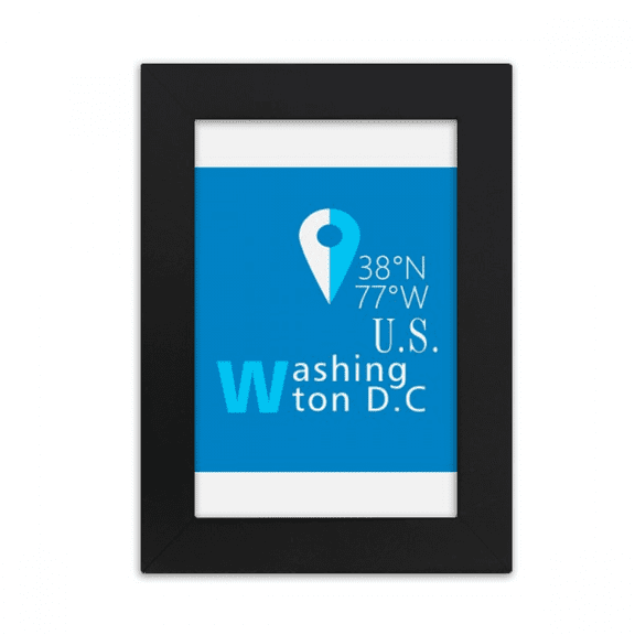 Geography Coordinates Trave Desktop Photo Frame Picture Display Art Painting Exhibit
