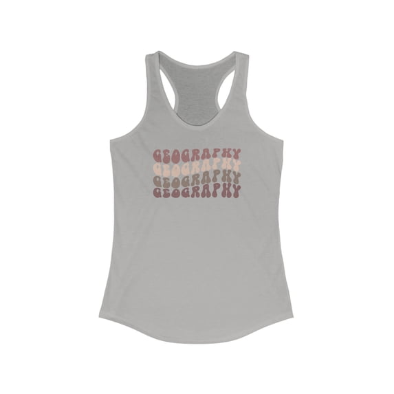 Geography Teacher Tank Top Gifts Shirt Womens Sleeveless