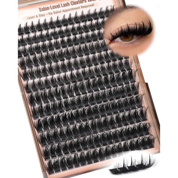 Geohope Manga Lash Clusters With Spikes Wispy Cluster Eyelash Extensions Fluffy Anime Eyelashes Clusters Reusable Faux Mink Fairy Individual Lash Extension (D Curve 12-18mm 204 pieces)