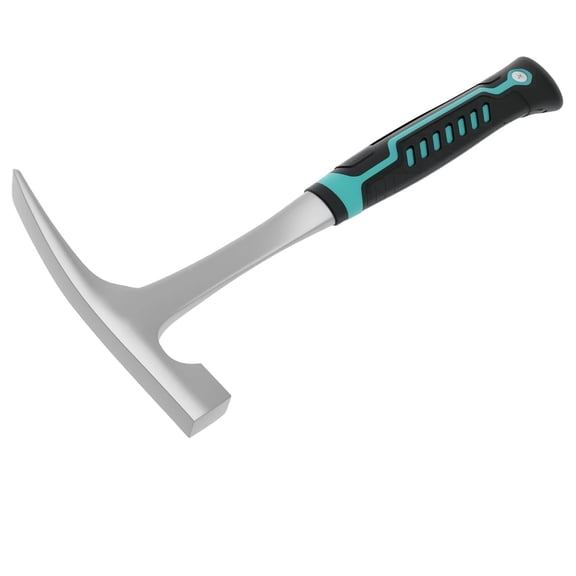 Geological Hammer Big Flat Tip  , 26 oz Carbon Steel Hammer with PU Shock Absorbing Handle, Geological Exploration