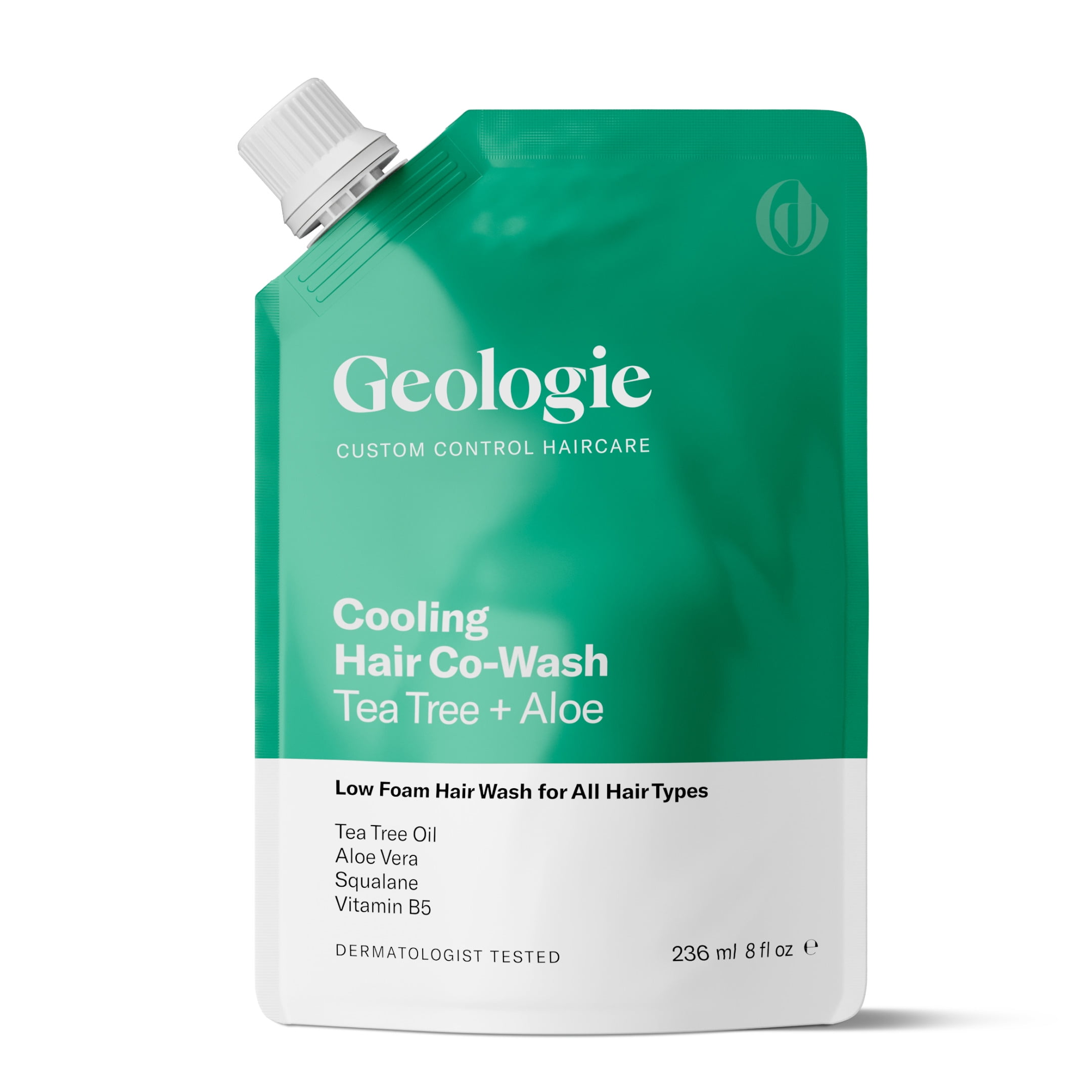 Geologie Geologie Cooling Hydrating Hair Scalp Co-Wash | Tea Tree + Aloe Custom Control Haircare | Cruelty-Free, Sulfate-Free, Paraben-Free, Phthalate-Free | (8 fl oz)