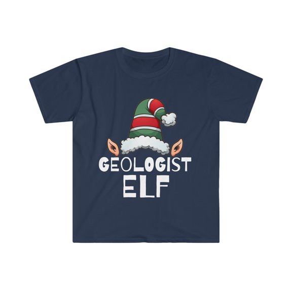 Geologist Elf Christmas Unisex T-shirt, S-3XL Holidays Xmas Elves