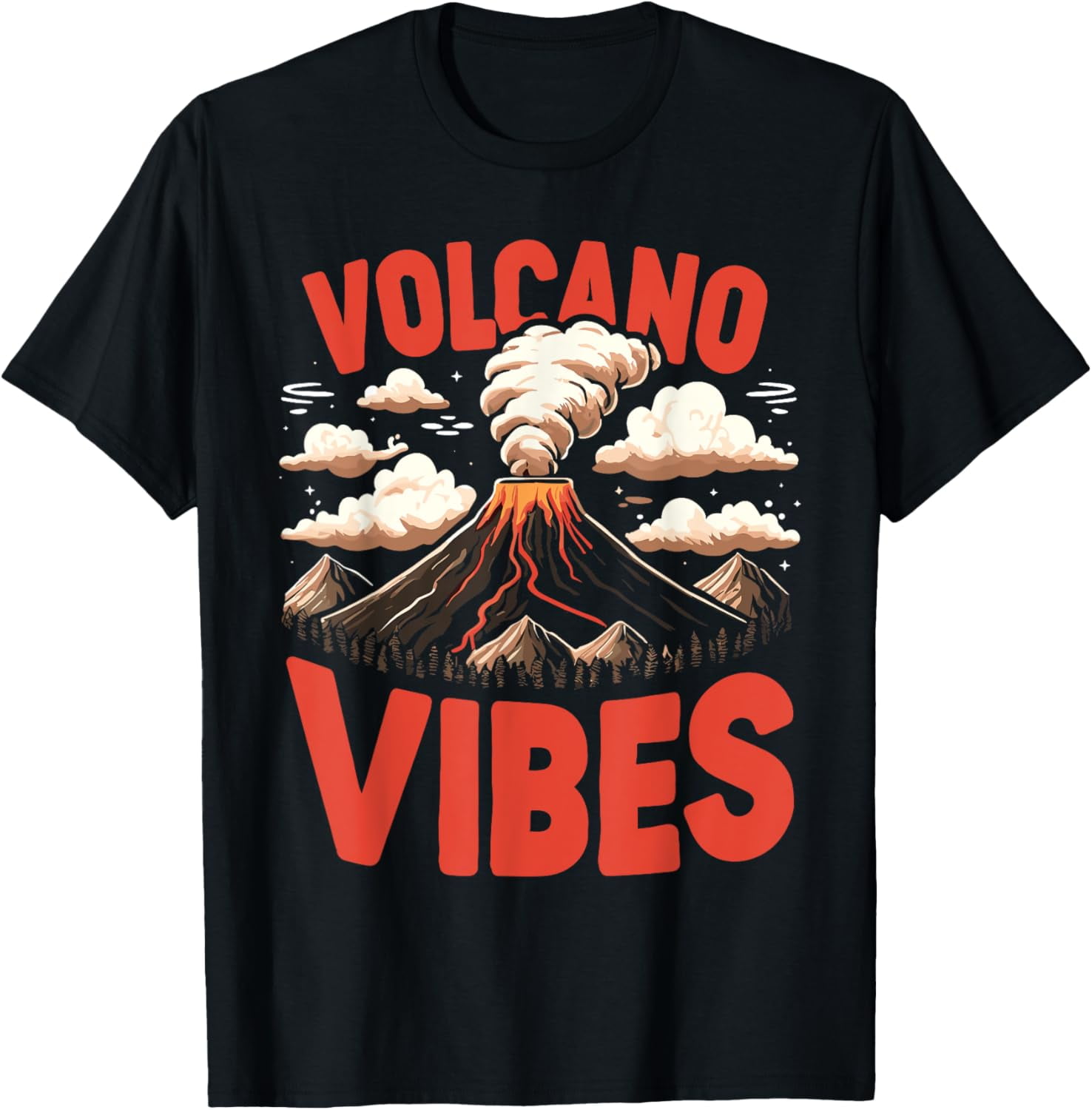 Geologist Volcano Lover Lava Volcano Vibes T-Shirt - Walmart.com