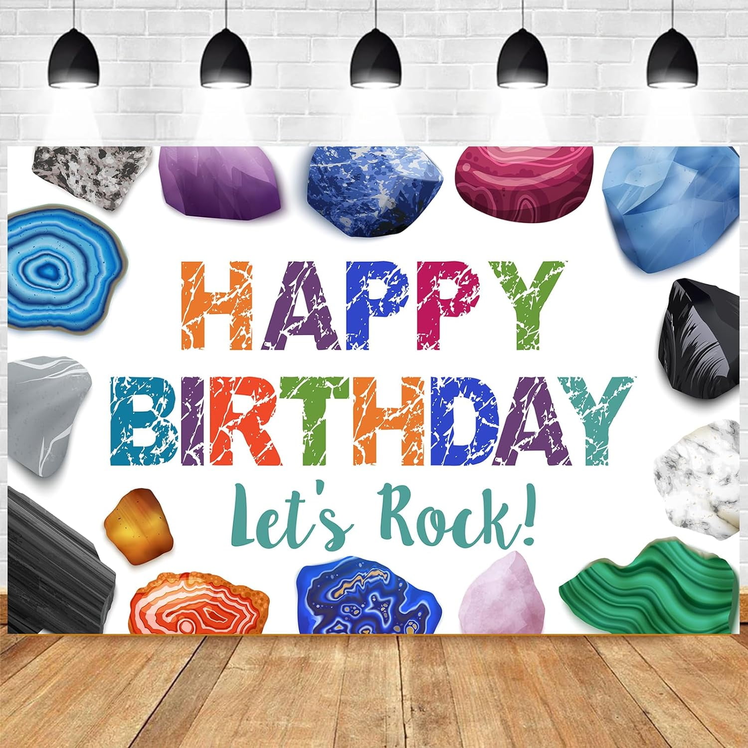 Geology Birthday Party Decorations for Boys and Girls Crystal Themed