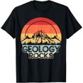 thumbnail image 1 of Geology Rocks Geologist Retro Gift T-ShirtMen and women, Black T-shirt, size: Extra large, 1 of 4
