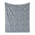 thumbnail image 1 of Geology Soft Flannel Fleece Throw Blanket, Rocks of the Earth Themed Pattern Gemstones with Different Cuts, Cozy Plush for Indoor and Outdoor Use, 50" x 60", Dark Ceil Blue Pale Grey, by Ambesonne, 1 of 6
