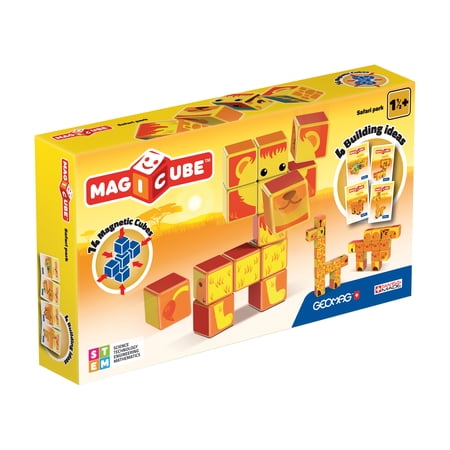 Geomag - Magicube 14 piece Safari Park