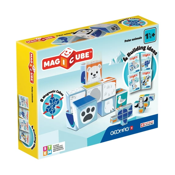 Geomag - Magicube Polar Animals: 8 Pcs