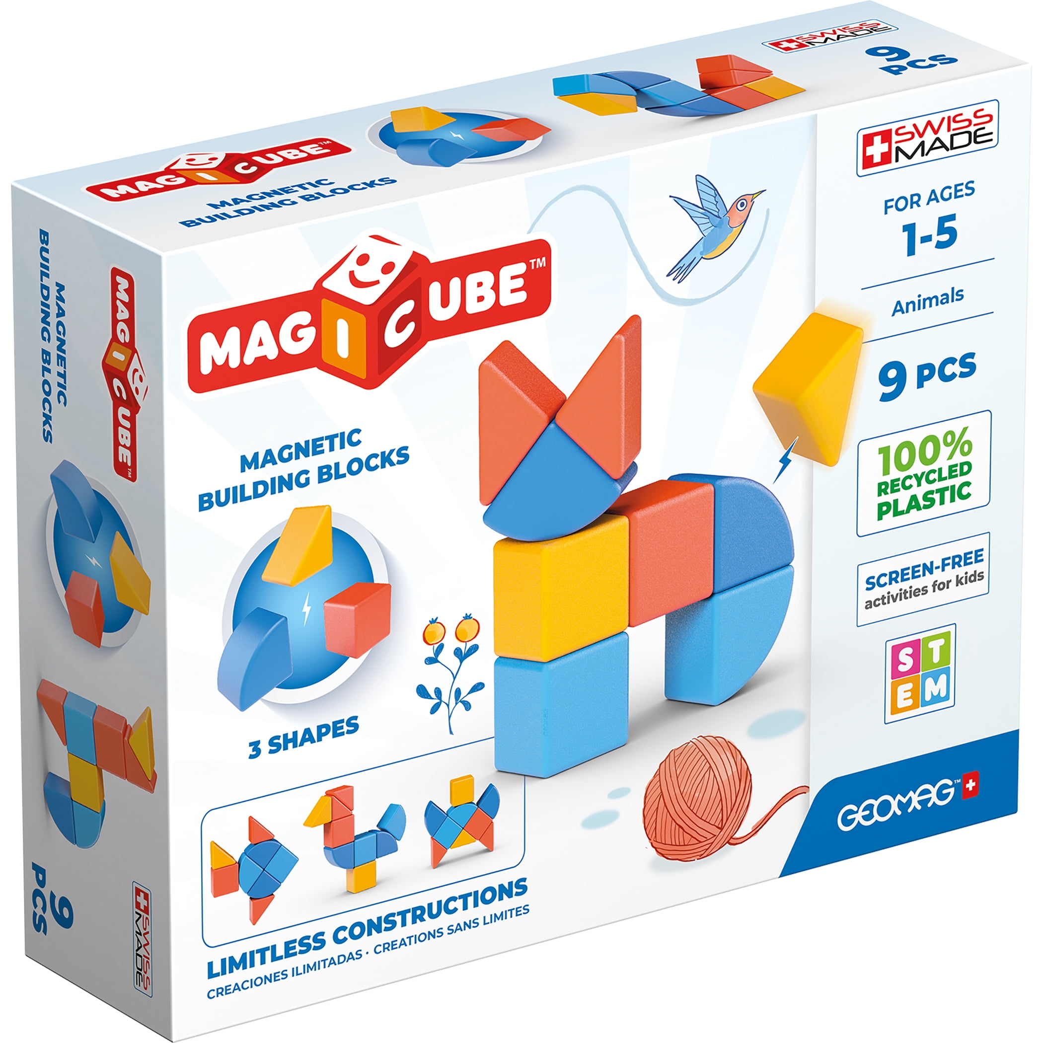 Geomag Full Color Magicube Try-Me Recycled - 8 Cubes