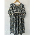 thumbnail image 1 of Geomatric Dresses, Beautiful Hand Print Dress,Handblock Cotton Dress,Indian Print Dress,Cotton Block Dresss,Block Print Dress,Long Dresses, 1 of 9