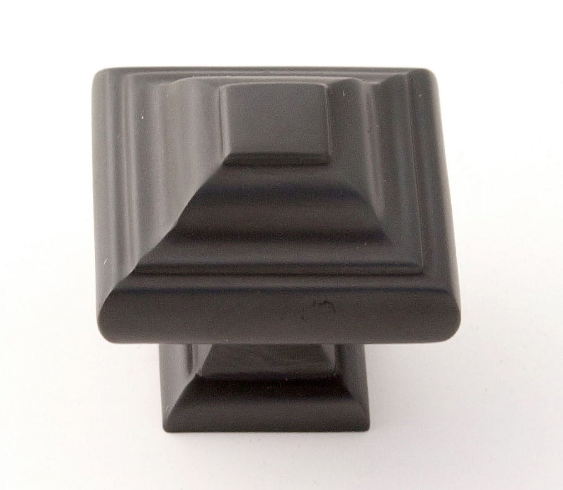 Geometric 1.25" Square Knob, Bronze