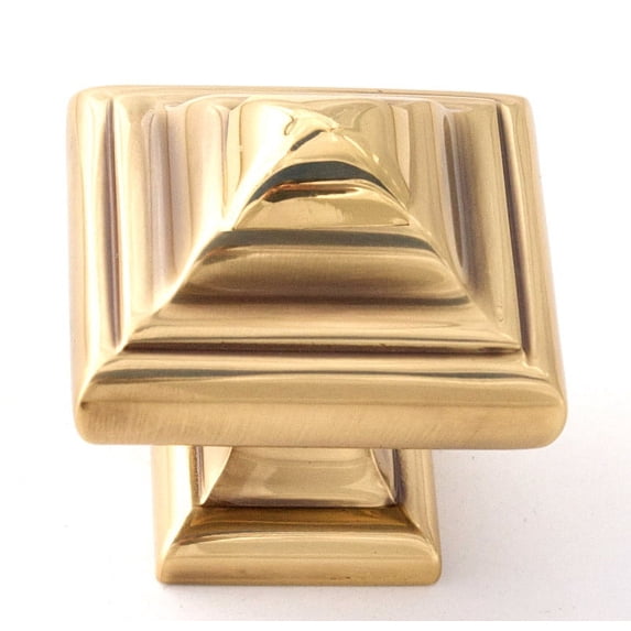 Alno A1520-PA Geometric 1-1/4" Cabinet Knob Polished Antique