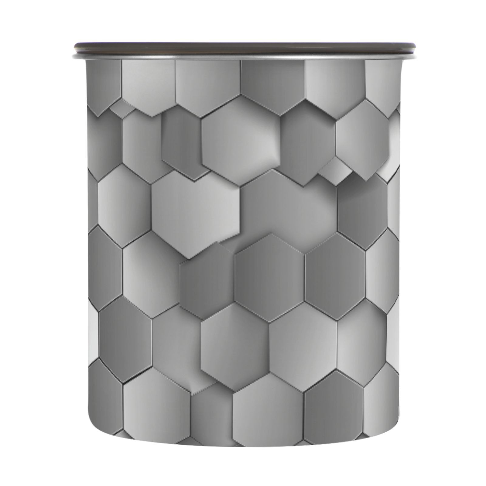 Geometric 3d Hexagon Honeycomb Airtight Coffee Bean Canister 30oz Food Storage Containers with Lids For Gournd, Tea, Sugar, Flour, Rice, Cereal, Candy Cookie Jar