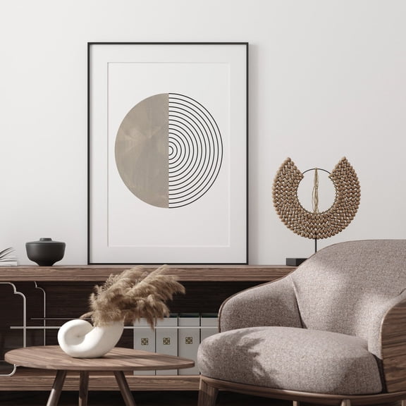Geometric Abstract Gallery Mid Century Art Minimal Modern Wall Art Print
