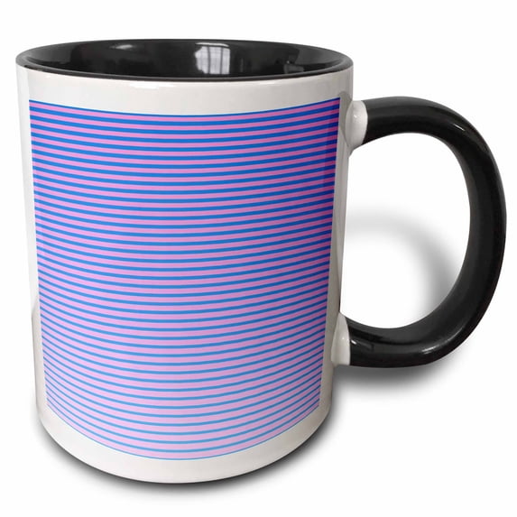 3drose, Geometric Abstract Line Pattern Background - Gradient Vector Design, 11oz Two-tone Black Mug