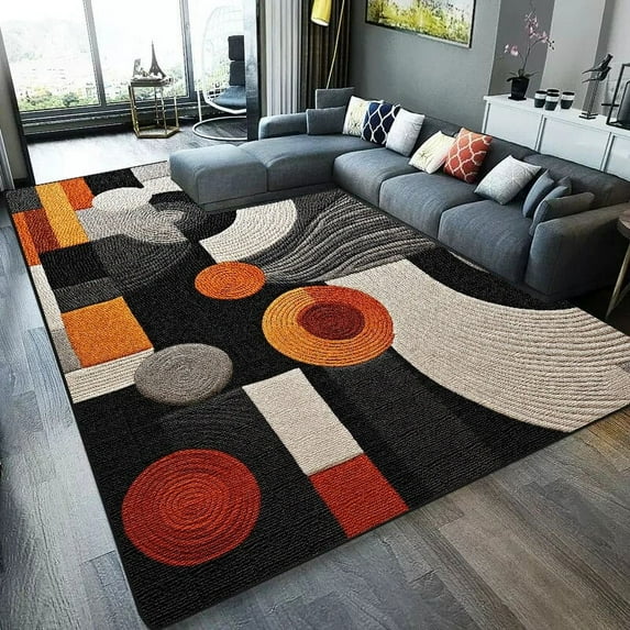 Geometric Abstract Living Room Carpets Modern Light Luxury Rugs for Bedroom Sofa Table Beside Decor Floor Mat Lounge Rug tapete