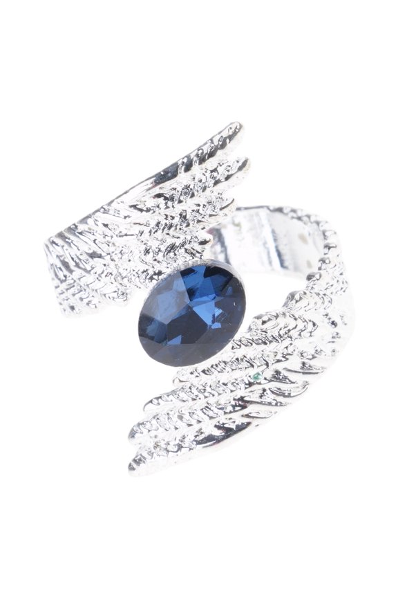 Geometric Angel Wing Dating Rings Adjustable Opening Rings Unique Finger Jewelry Suitable for Party and Daily Wear