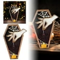 Geometric Animal Sculpture Witch Candle Holder Wall With Flying Moths
