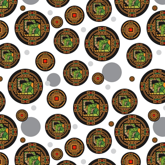 Geometric Apatosaurus Brontosaurus Dinosaur Aztec Mayan Style Premium Gift Wrap Wrapping Paper Roll