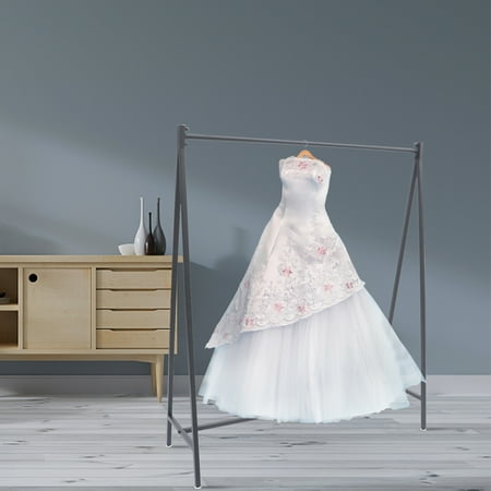 Geometric Apparel Rack, Black Modern Style with 47.24x15.74in Base, 20kg Weight Capacity for Multiple Room Decor Styles