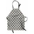 thumbnail image 1 of Geometric Apron Diamond Line Pattern with Abstract Monochrome Display Persian Influences, Unisex Kitchen Bib Apron with Adjustable Neck for Cooking Baking Gardening, Charcoal Grey White, by Ambesonne, 1 of 3