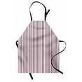 thumbnail image 1 of Geometric Apron Stripes Pattern Modern Art Inspired Abstract Geometric Vertical Lines, Unisex Kitchen Bib Apron with Adjustable Neck for Cooking Baking Gardening, Warm Taupe Pink White, by Ambesonne, 1 of 3