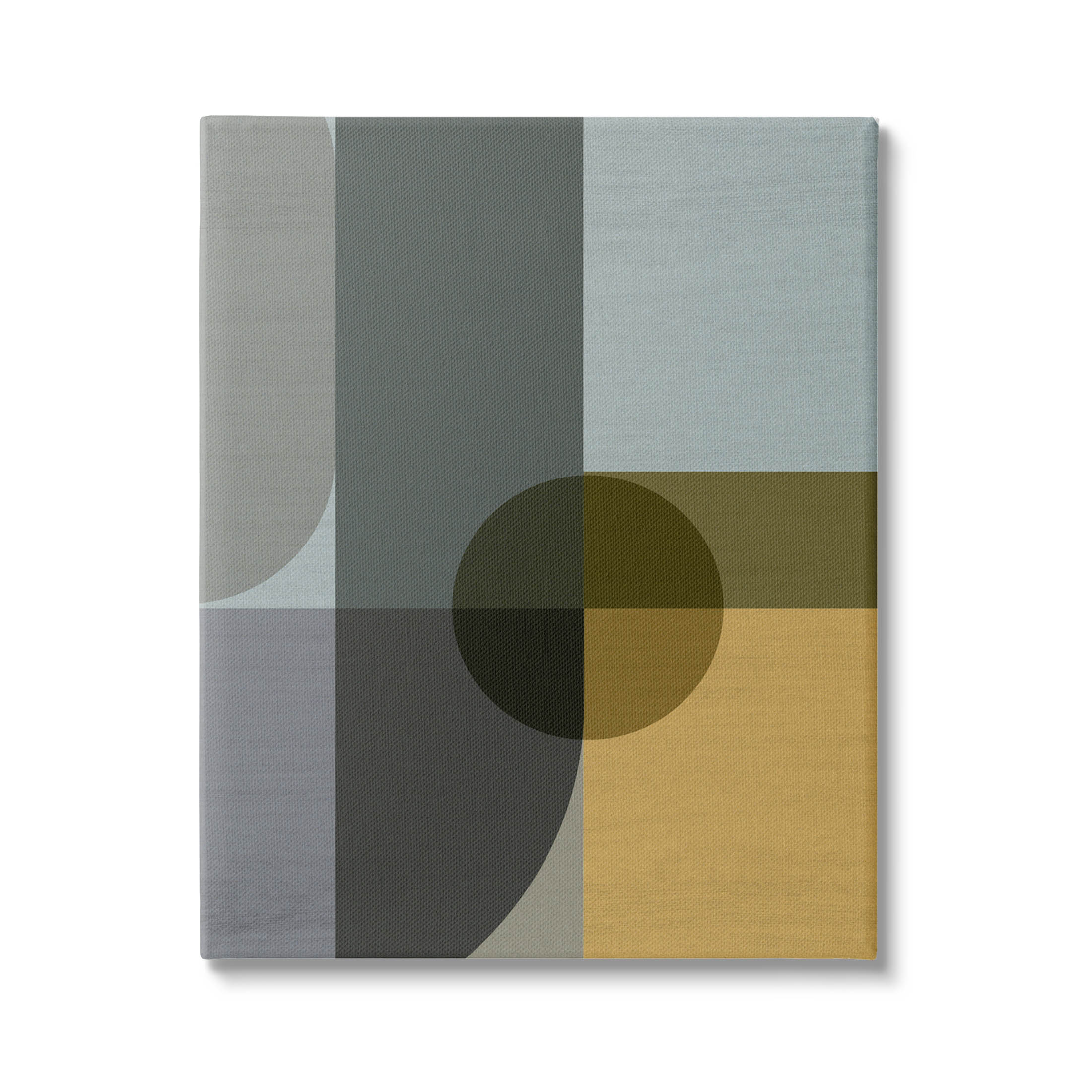 Geometric Arched Contemporary Shapes Abstract Graphic Art Gallery Wrapped Canvas Print Wall Art